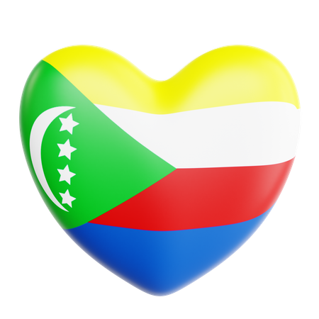Love Comoros  3D Icon