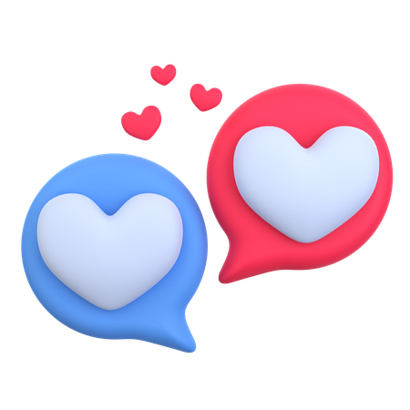 Love Conversation  3D Icon