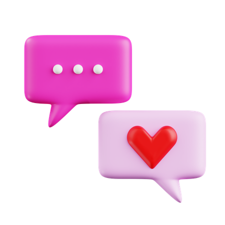 Love Conversation  3D Icon