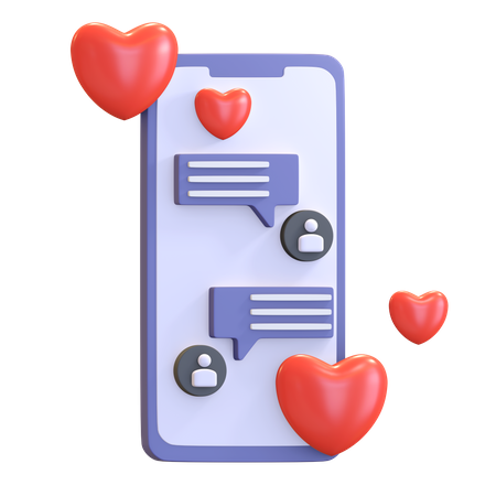 Love Conversation  3D Icon