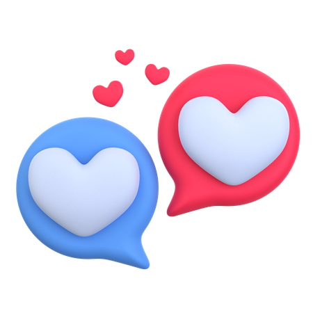 Love Conversation  3D Icon