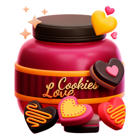 Love Cookies  3D Icon