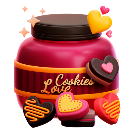Love Cookies  3D Icon