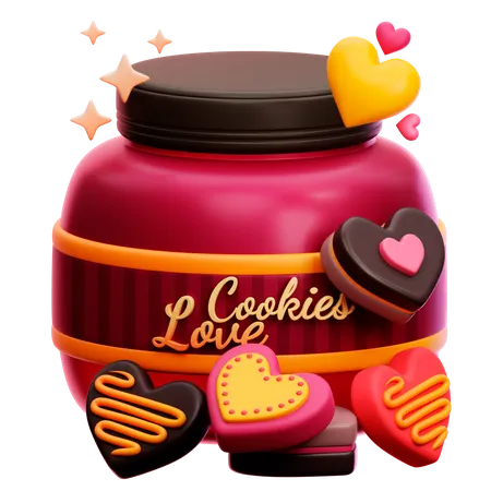 Love Cookies  3D Icon