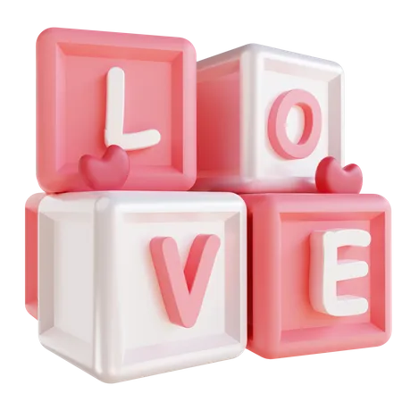 Love Cube  3D Icon