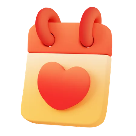 Love date  3D Icon