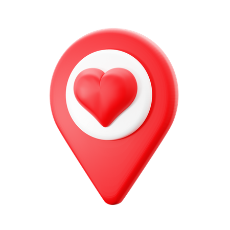 Love Date Location  3D Icon