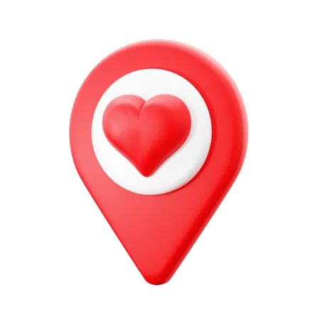 Love Date Location  3D Icon