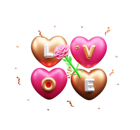 Love Decoration  3D Icon