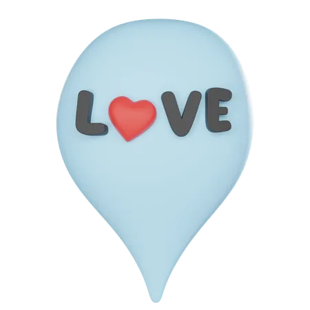 3 D Pin Location Heart Love Valentine Concept 3D Icon