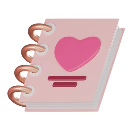 Love Diary  3D Icon