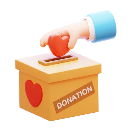 Love Donation  3D Icon