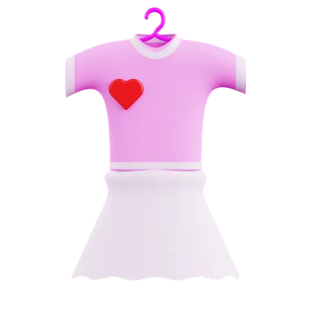 Love Dress  3D Icon