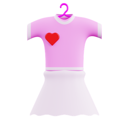 Love Dress  3D Icon