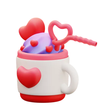 Love Drink  3D Icon