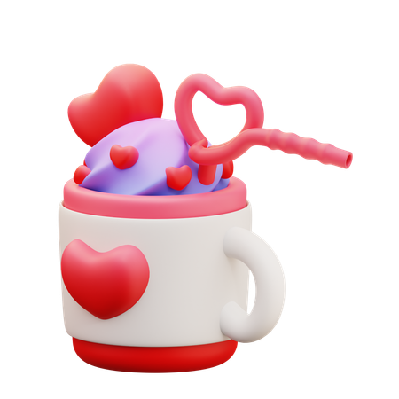 Love Drink  3D Icon