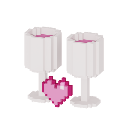 Love Drink  3D Icon