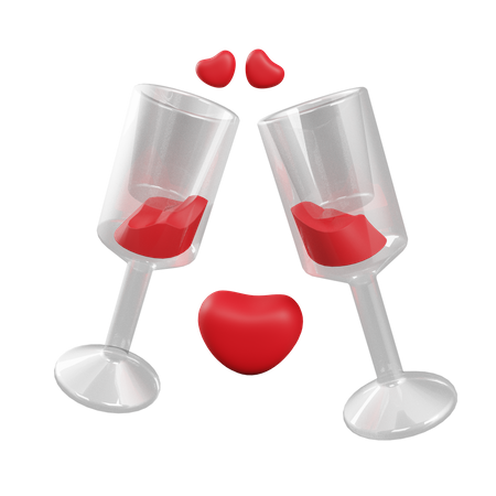 Love Drink 3D Illustration