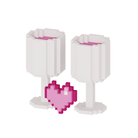 Love Drink 3D Icon