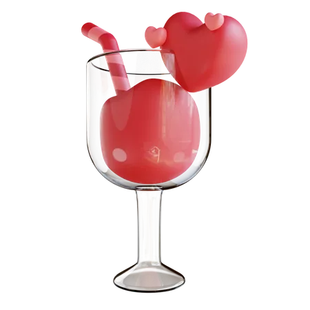 Love Drink  3D Icon