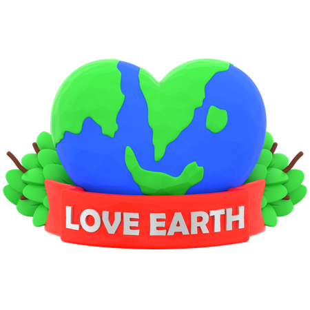 Love Earth  3D Icon