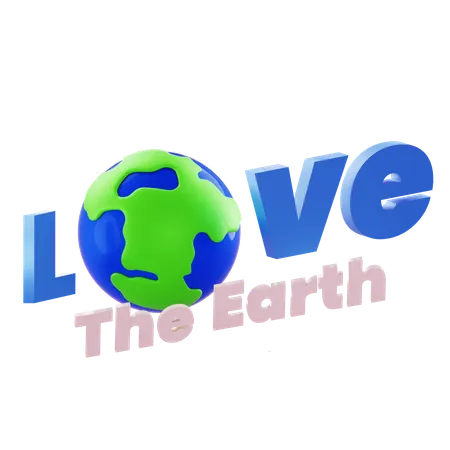Love Earth  3D Icon