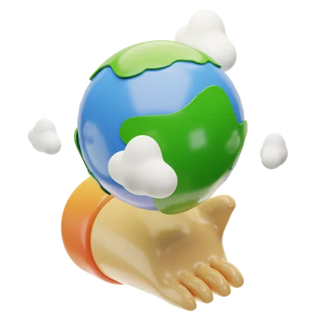 Love Earth  3D Icon