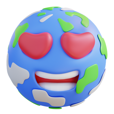 Love Earth  3D Icon