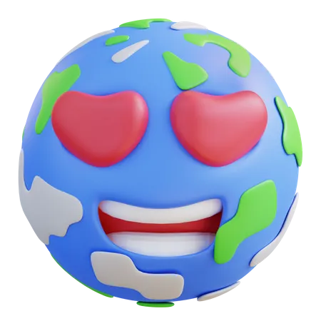 Love Earth  3D Icon