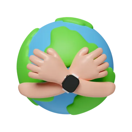 Love Earth  3D Icon