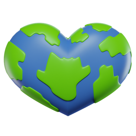 Love Earth  3D Icon