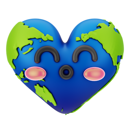 Love Earth  3D Icon