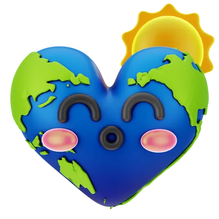 Love Earth  3D Icon