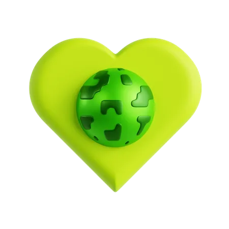 Love Earth  3D Icon