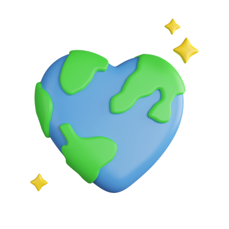 Love Earth  3D Icon