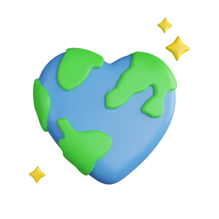 Love Earth  3D Icon