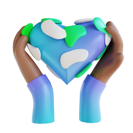 Love Earth 3D Illustration