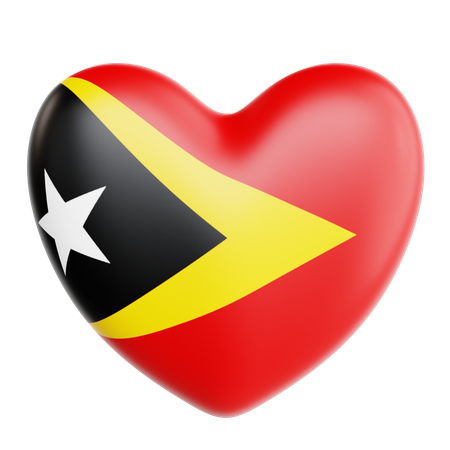 Love East Timor  3D Icon