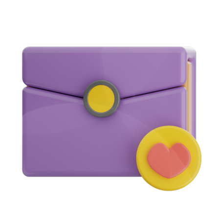 Love Email  3D Icon