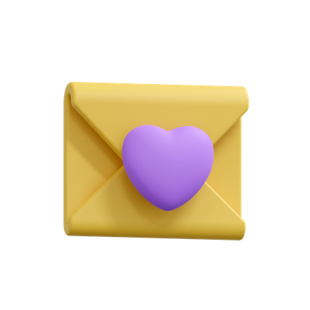 Love email  3D Icon