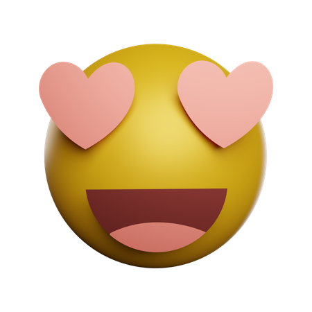 Love Emoji 3D Illustration