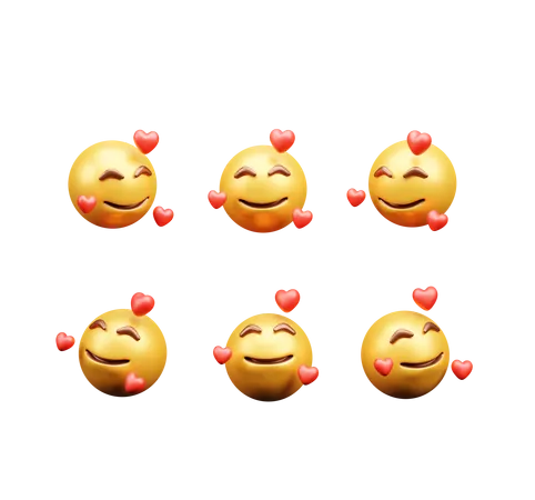 Love emojis  3D Icon