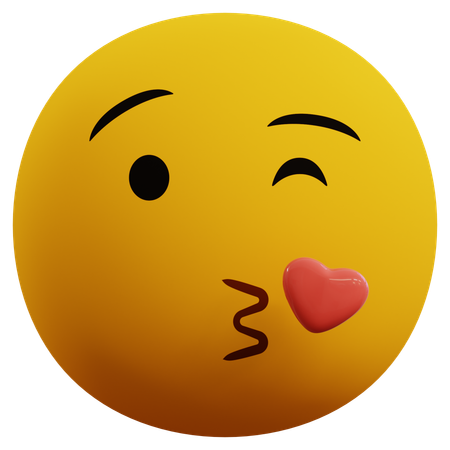 Love Emoticon  3D Icon