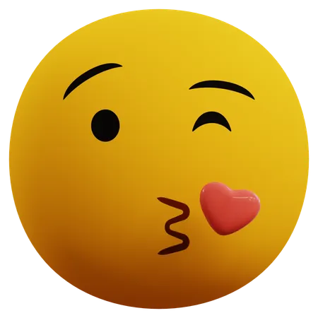 Love Emoticon  3D Icon
