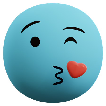 Love Emoticon  3D Icon