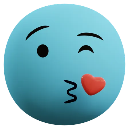 Love Emoticon  3D Icon