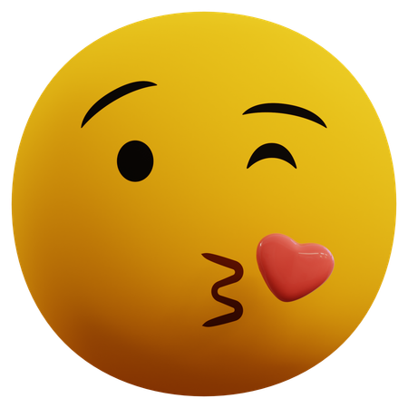 Love Emoticon  3D Icon