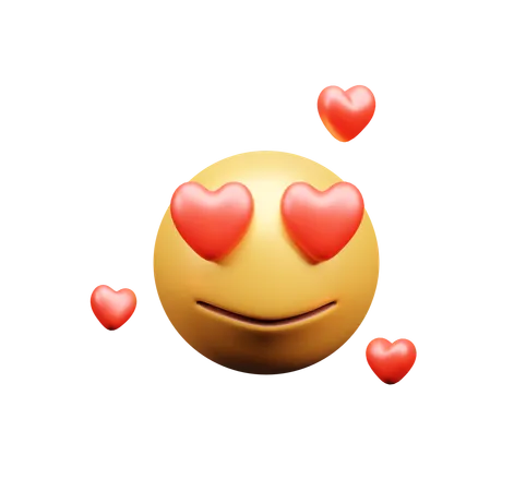 Love emotion  3D Icon