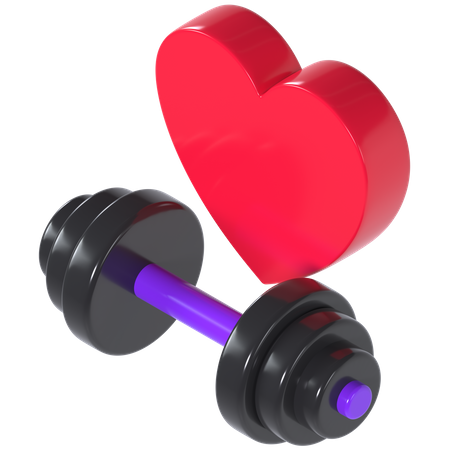 Love exercise  3D Illustration