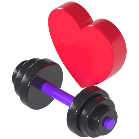 Love exercise  3D Illustration